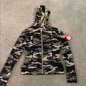 True religion camo zip up with matching leggings